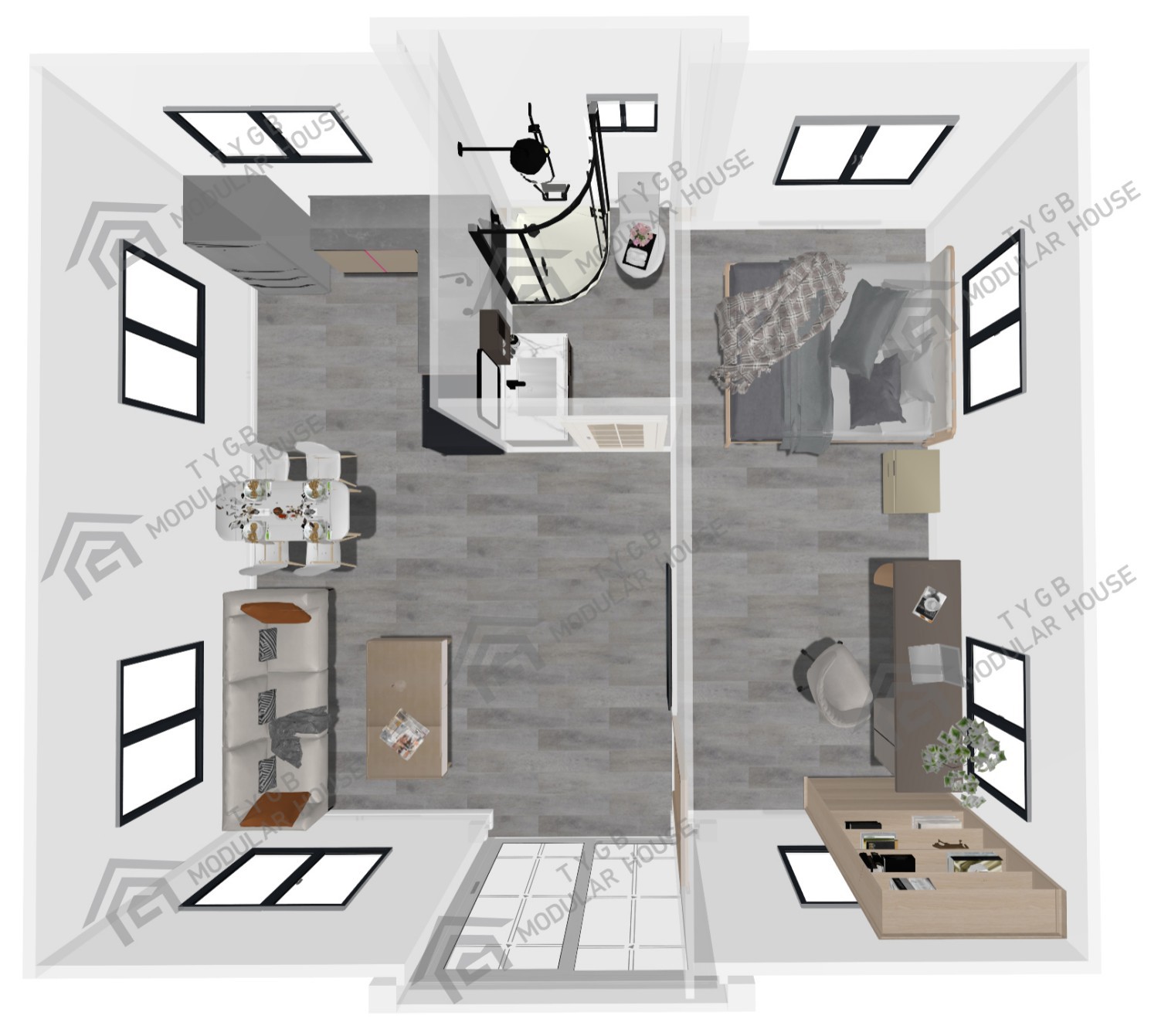 20ft 1 large bedroom 20ft 1 large bedroom